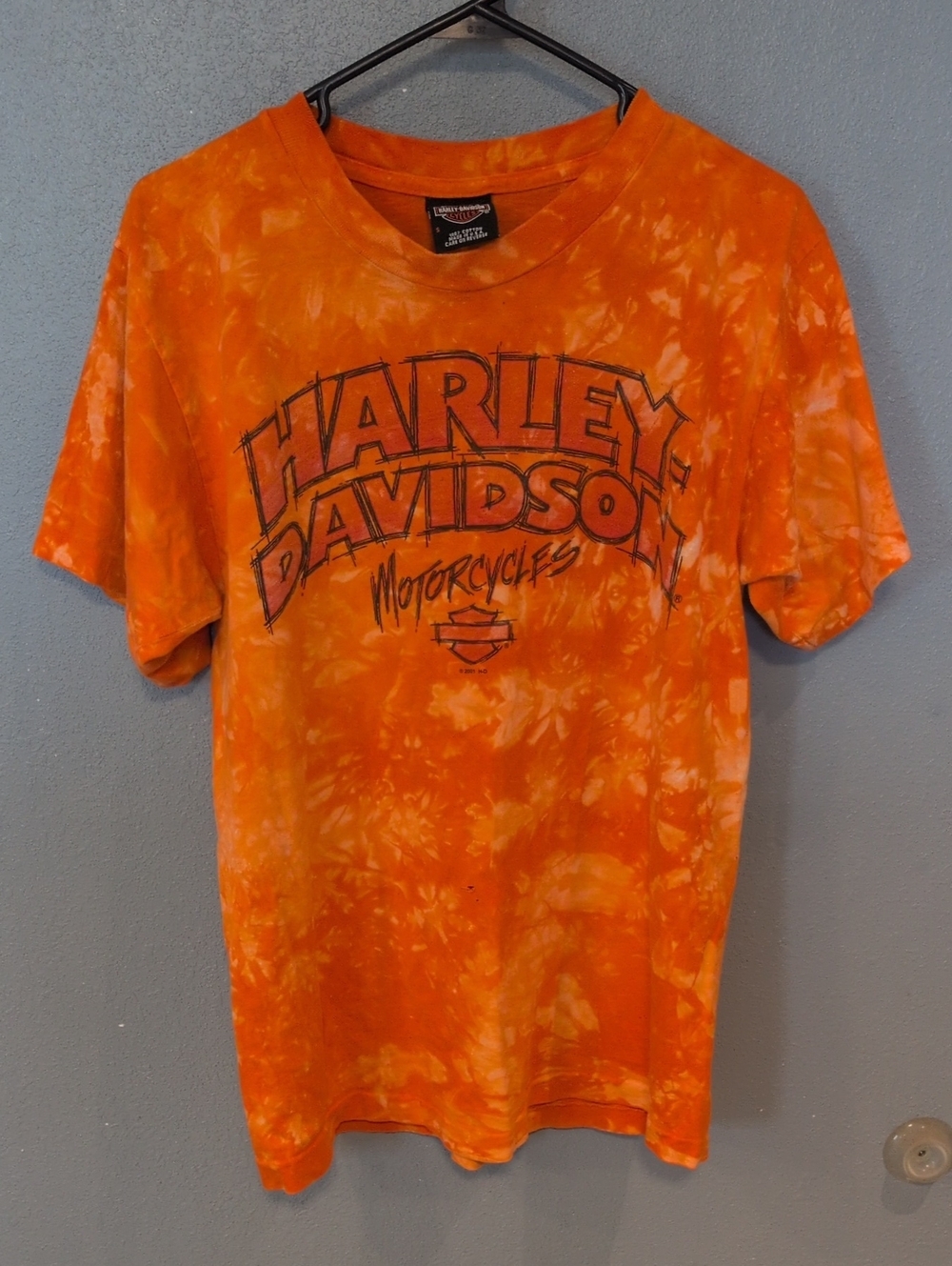 Harley Davidson 2001 Single Stitched Palm Beach Florida Tie Dye Motorcycle Shirt